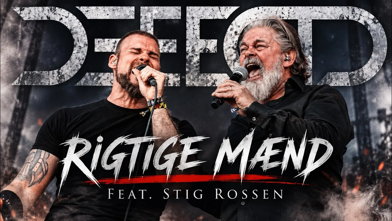 Rigtige Mænd feat. Stig Rossen - Defecto and Stig Rossen singing together on stage